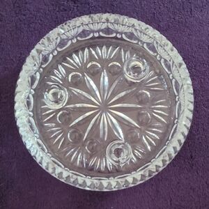 Elegant Crystal Glass Plate